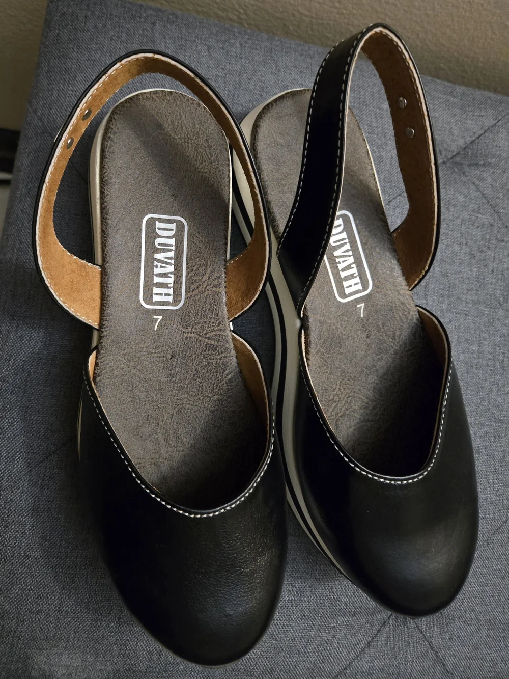 Women's Black Slingback Flats